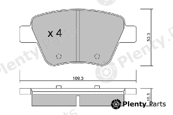 Aisin BPVW-2006 — Brake Pad Set, disc brake Premium ADVICS by AISIN