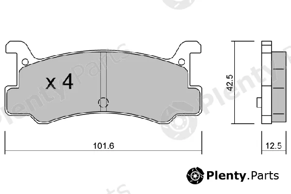 Aisin BPMZ-2002 — Brake Pad Set, disc brake Premium ADVICS by AISIN