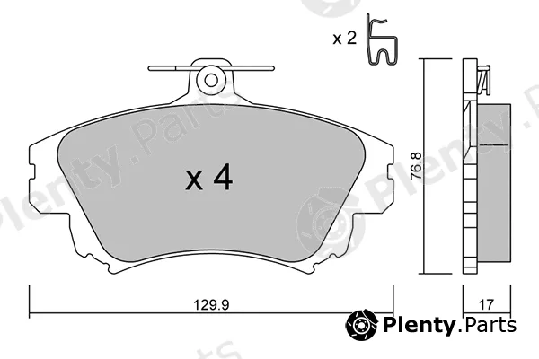 Aisin BPMI-1006 — Brake Pad Set, disc brake Premium ADVICS by AISIN