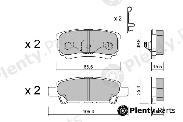 Aisin BPMI-2001 — Brake Pad Set, disc brake Premium ADVICS by AISIN