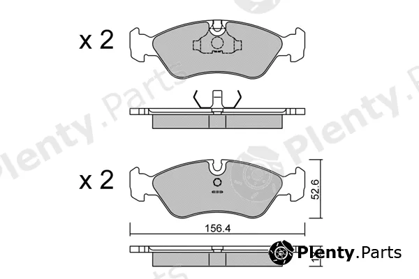 Aisin BPOP-1017 — Brake Pad Set, disc brake Premium ADVICS by AISIN