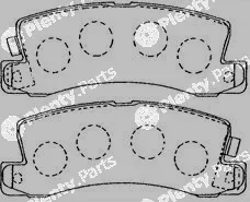 Aisin A2N081 — Brake Pad Set, disc brake Premium ADVICS by AISIN