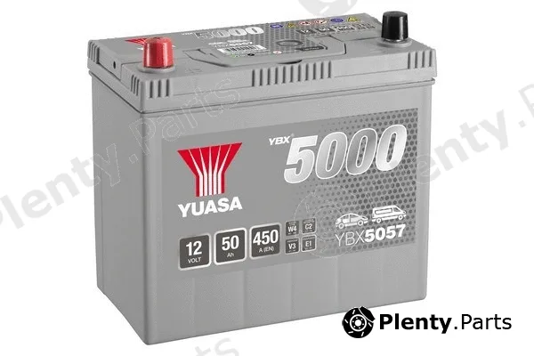 BTS Turbo B100047 — Starter Battery YBX5000 Silver High Performance SMF Batteries