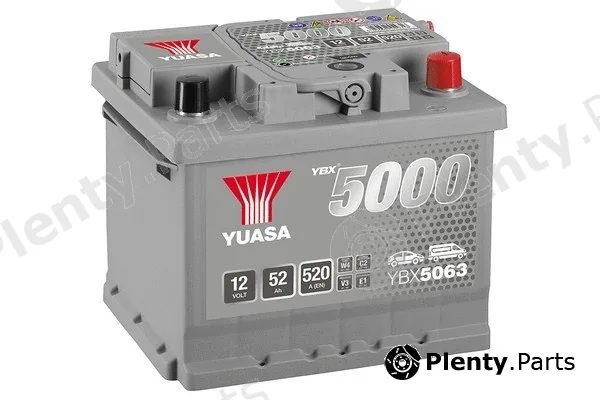 BTS Turbo B100033 — Starter Battery YBX5000 Silver High Performance SMF Batteries