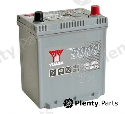 BTS Turbo B100045 — Starter Battery YBX5000 Silver High Performance SMF Batteries