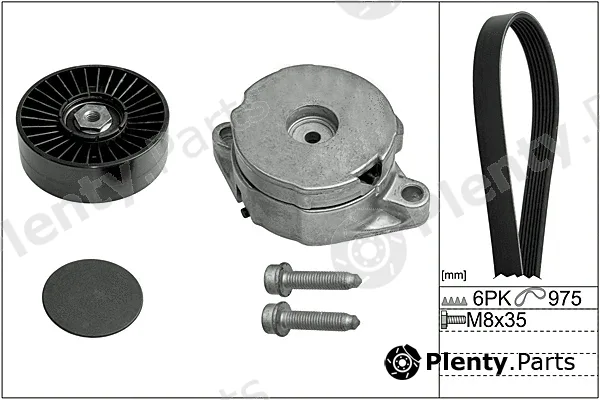 Hepu 20-1890 — V-Ribbed Belt Set