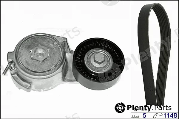 Hepu 20-1808 — V-Ribbed Belt Set