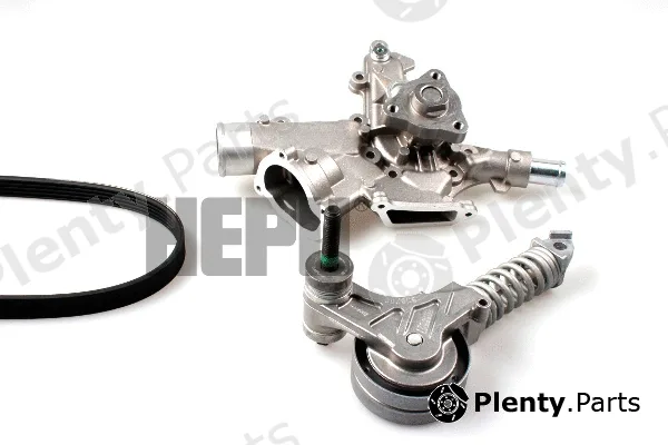 Hepu PK03220 — Water Pump + V-Ribbed Belt Kit