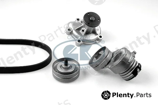 GK K980779B — Water Pump + V-Ribbed Belt Kit