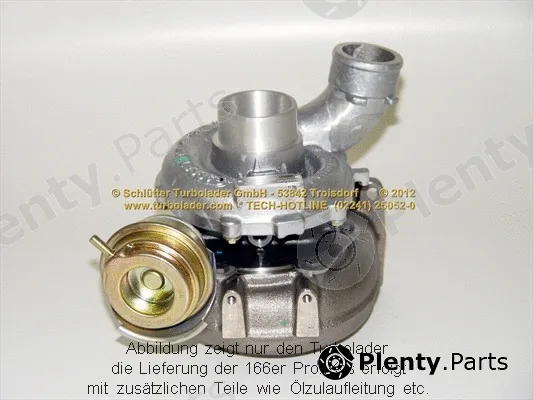 Schlütter Turbolader 166-02020 — Charger, charging (supercharged/turbocharged) PROFI KIT - with org. NEW GARRETT Turbo