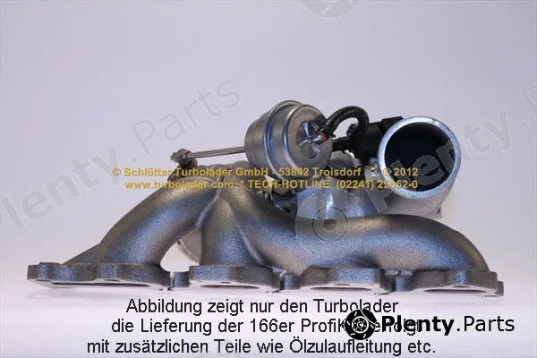 Schlütter Turbolader 166-00195 — Charger, charging (supercharged/turbocharged)
