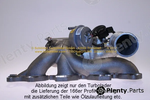 Schlütter Turbolader 166-00225 — Charger, charging (supercharged/turbocharged)