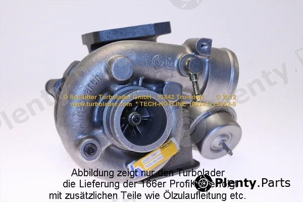 Schlütter Turbolader 166-00030EOL — Charger, charging (supercharged/turbocharged) END of LIFE PROFIKIT - Original Schlütter REMAN TURBO