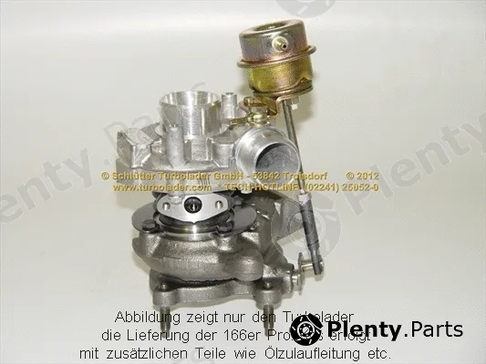 Schlütter Turbolader 166-00580 — Charger, charging (supercharged/turbocharged) PROFI KIT - with new org. BorgWarner Turbocharger