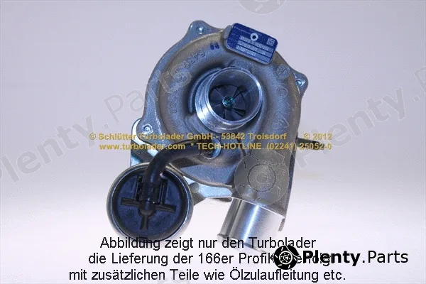 Schlütter Turbolader PRO-09220 — Charger, charging (supercharged/turbocharged) proturbo concept ® - KIT with ADVANCED GUARANTEE.
