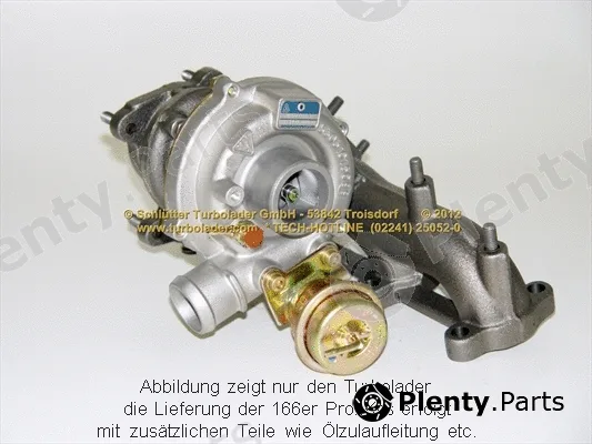 Schlütter Turbolader 166-00020 — Charger, charging (supercharged/turbocharged) PROFI KIT - with new org. BorgWarner Turbocharger