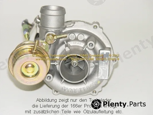 Schlütter Turbolader 166-02350 — Charger, charging (supercharged/turbocharged) PROFI KIT - with org. NEW GARRETT Turbo