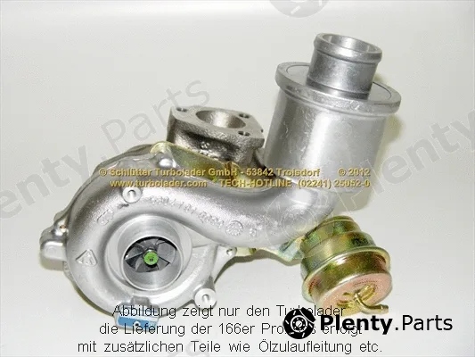 Schlütter Turbolader 166-01040 — Charger, charging (supercharged/turbocharged) END of LIFE PROFIKIT - Borg Warner REMAN TURBO