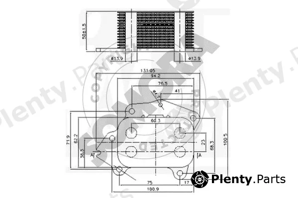 Somora 054365 — Oil Cooler, engine oil