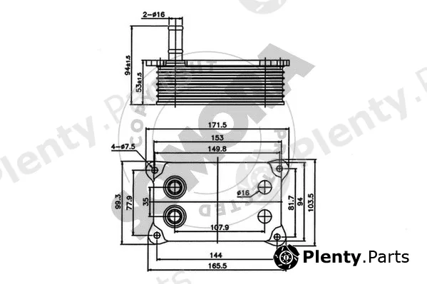Somora 095265 — Oil Cooler, engine oil