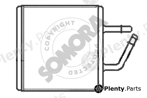 Somora 162450 — Heat Exchanger, interior heating