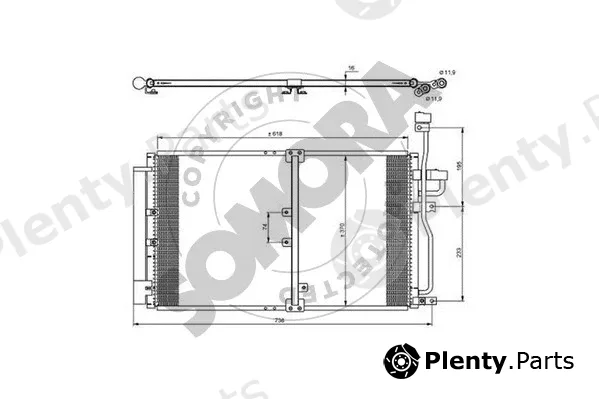 Somora 067060A — Condenser, air conditioning