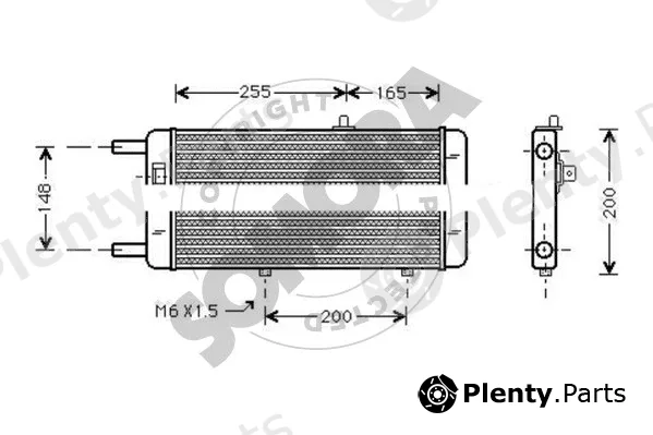 Somora 021244A — Radiator, engine cooling
