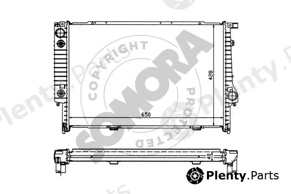 Somora 041147 — Radiator, engine cooling