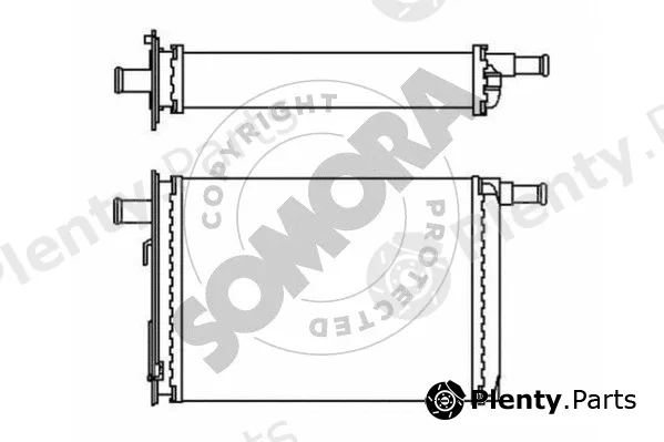 Somora 245050 — Heat Exchanger, interior heating