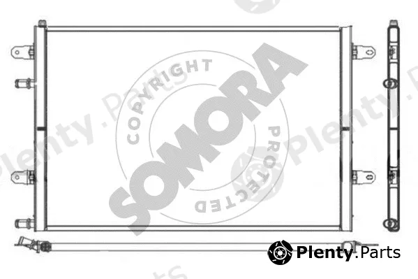 Somora 021040G — Radiator, engine cooling