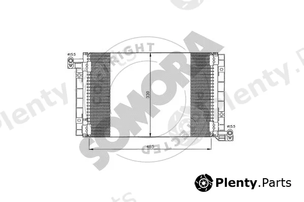 Somora 087060A — Condenser, air conditioning