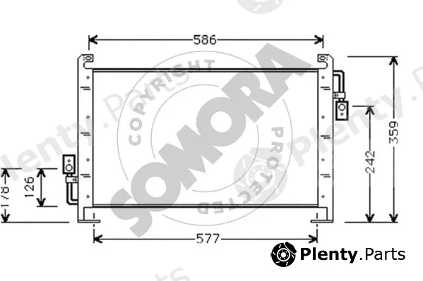 Somora 032060 — Condenser, air conditioning