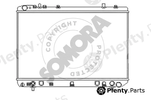 Somora 064340C — Radiator, engine cooling