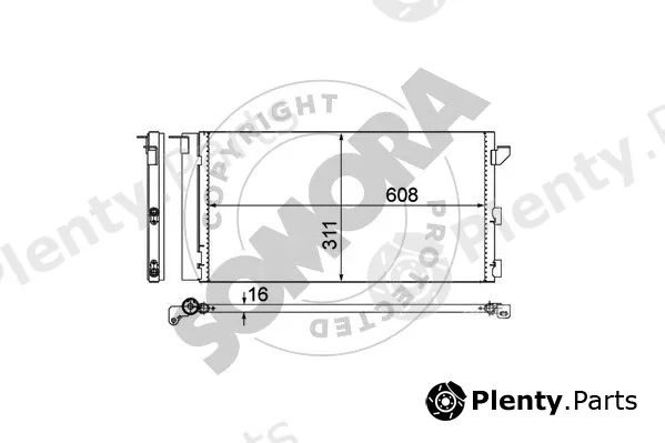 Somora 080560 — Condenser, air conditioning