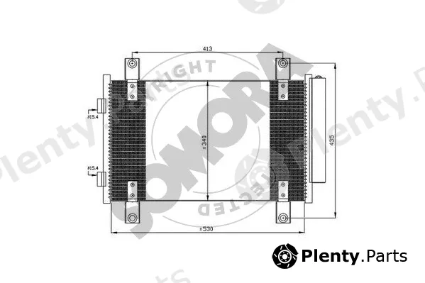 Somora 084160B — Condenser, air conditioning