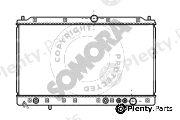 Somora 180640J — Radiator, engine cooling