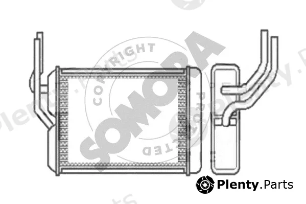 Somora 260150 — Heat Exchanger, interior heating