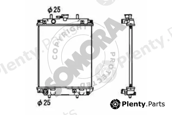 Somora 070640A — Radiator, engine cooling