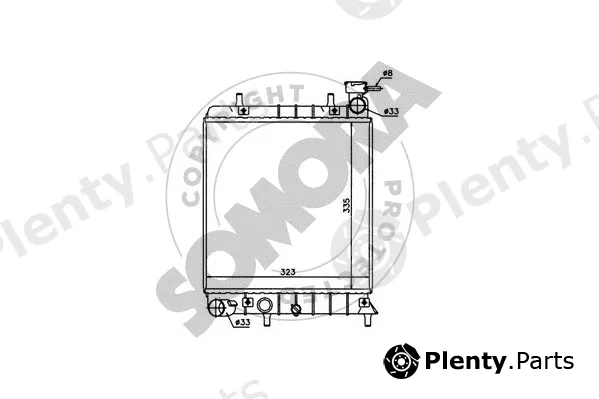 Somora 131240 — Radiator, engine cooling
