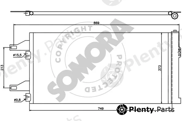 Somora 084260A — Condenser, air conditioning