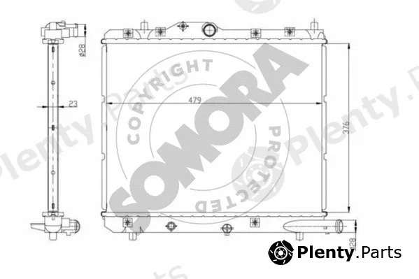 Somora 210243 — Radiator, engine cooling