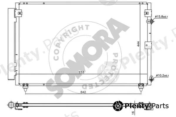 Somora 373260A — Condenser, air conditioning