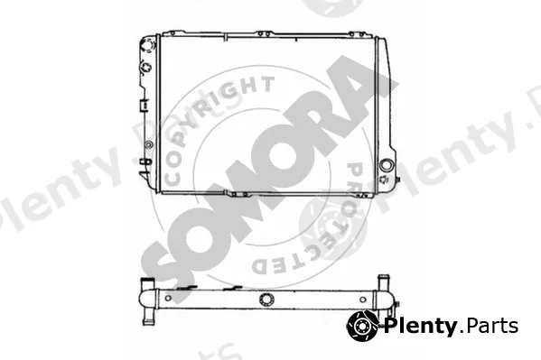Somora 021243A — Radiator, engine cooling