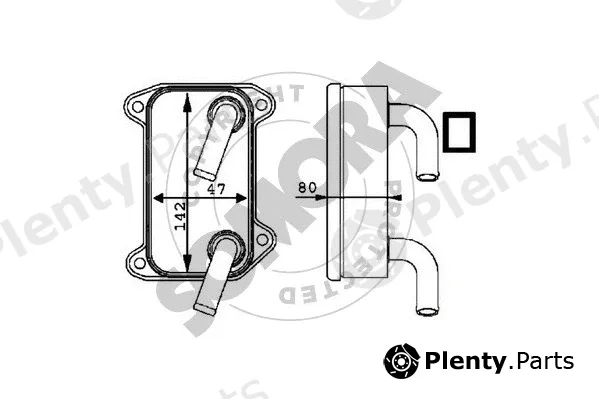 Somora 361265 — Oil Cooler, engine oil