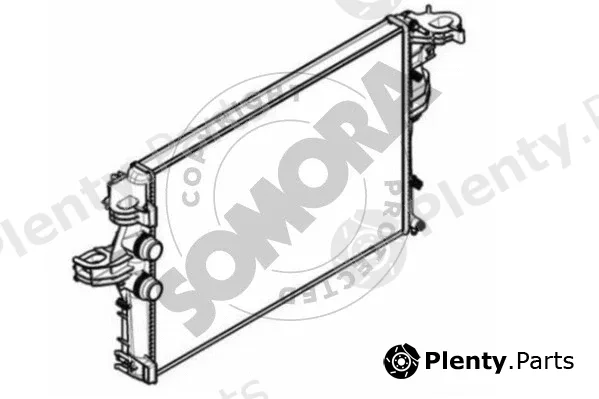 Somora 086340 — Radiator, engine cooling