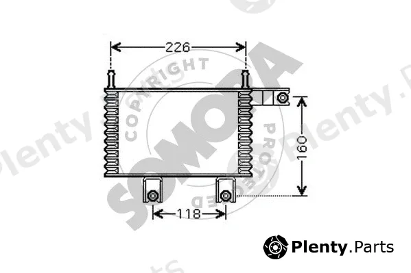 Somora 137066 — Oil Cooler, automatic transmission