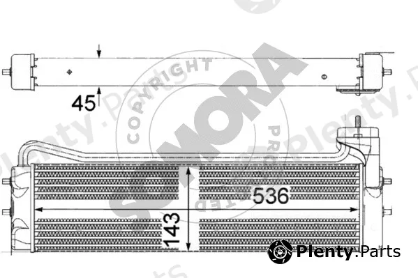 Somora 041365D — Oil Cooler, engine oil