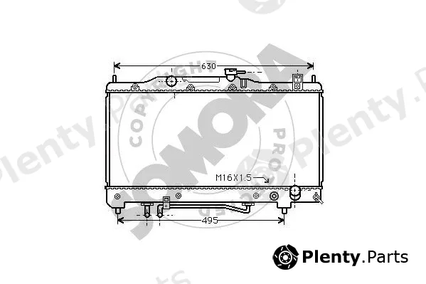 Somora 311740G — Radiator, engine cooling