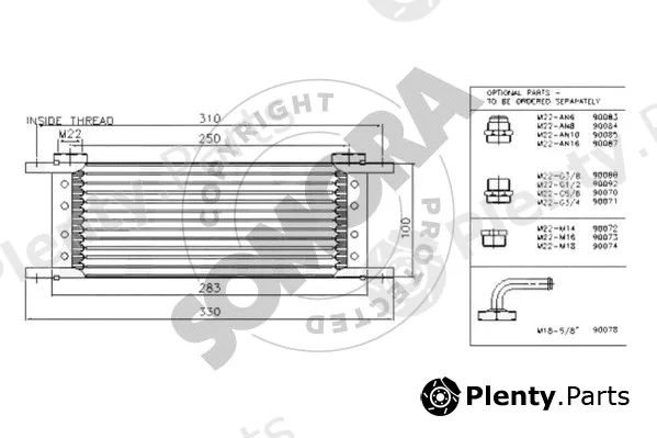 Somora 362065 — Oil Cooler, engine oil