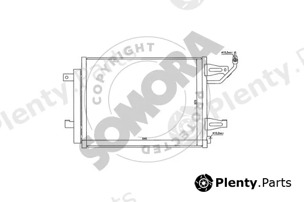 Somora 181260 — Condenser, air conditioning
